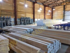Готовая строганная продукция производства Пеновской деревообрабатывающей фабрики